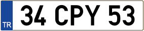 Truck License Plate
